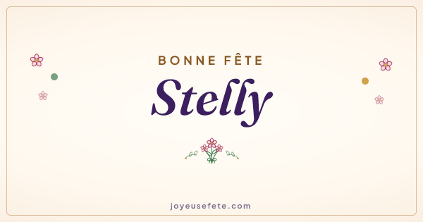 Image « Bonne fête Stelly » au format large