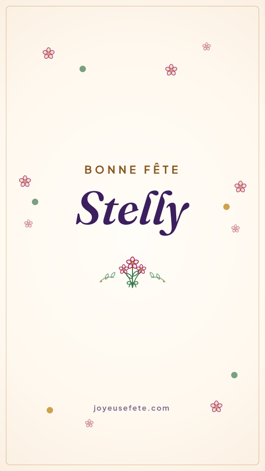 Image « Bonne fête Stelly » au format story