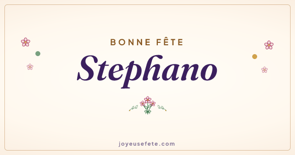 Image « Bonne fête Stephano » au format large
