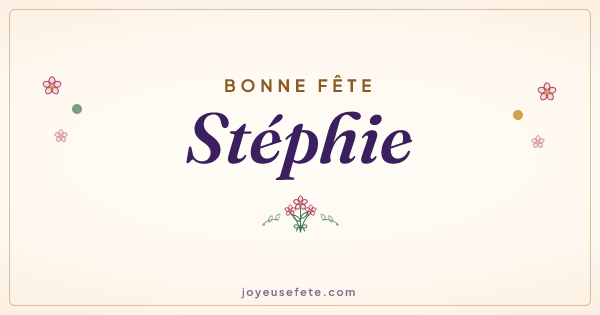 Image « Bonne fête Stéphie » au format large