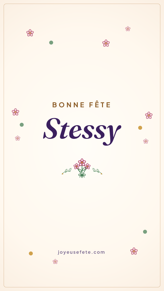 Image « Bonne fête Stessy » au format story