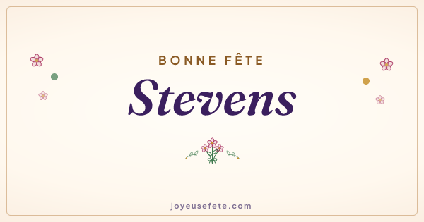 Image « Bonne fête Stevens » au format large