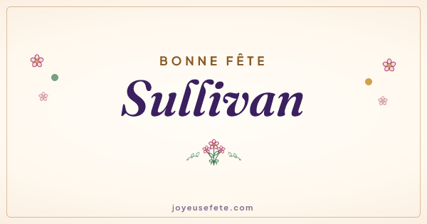 Image « Bonne fête Sullivan » au format large