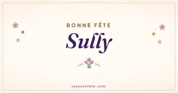 Image « Bonne fête Sully » au format large