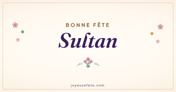 Image « Bonne fête Sultan » au format large