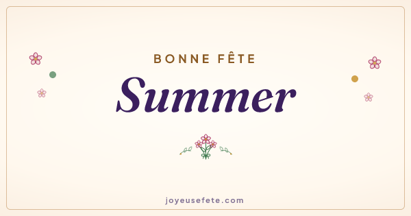 Image « Bonne fête Summer » au format large