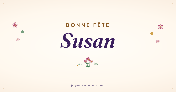 Image « Bonne fête Susan » au format large