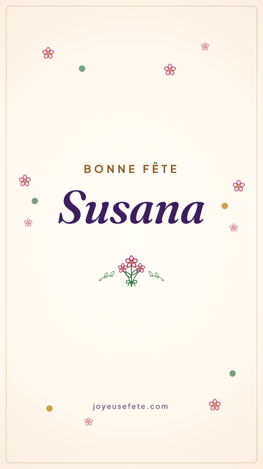 Image « Bonne fête Susana » au format story
