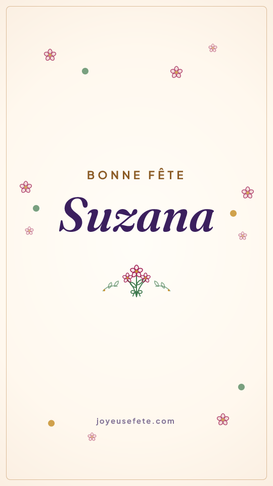 Image « Bonne fête Suzana » au format story