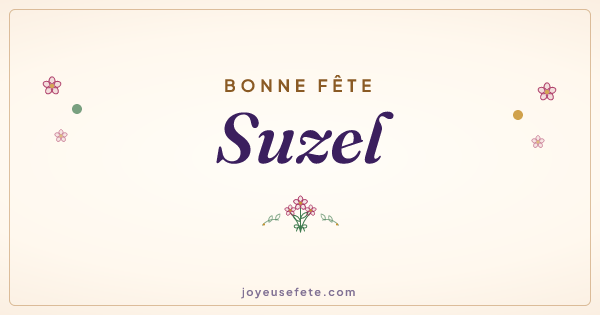 Image « Bonne fête Suzel » au format large