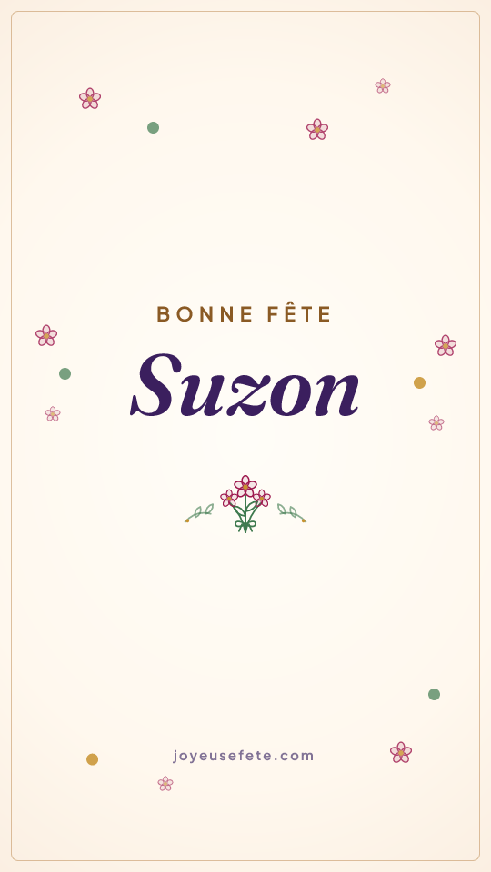 Image « Bonne fête Suzon » au format story
