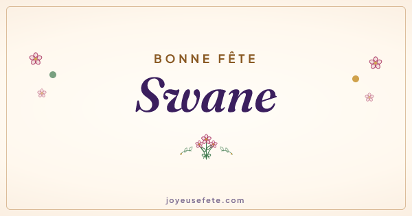 Image « Bonne fête Swane » au format large