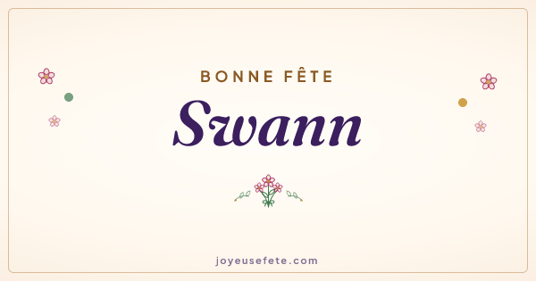 Image « Bonne fête Swann » au format large