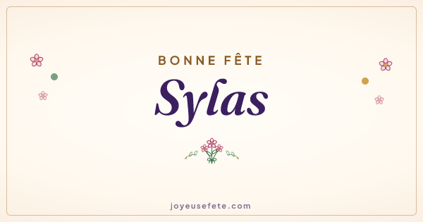 Image « Bonne fête Sylas » au format large