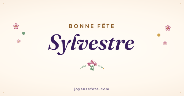 Image « Bonne fête Sylvestre » au format large