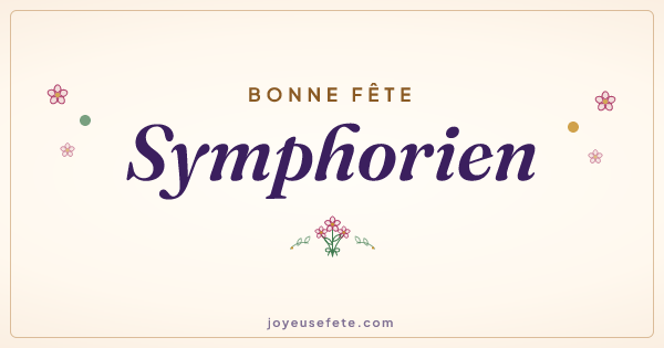 Image « Bonne fête Symphorien » au format large