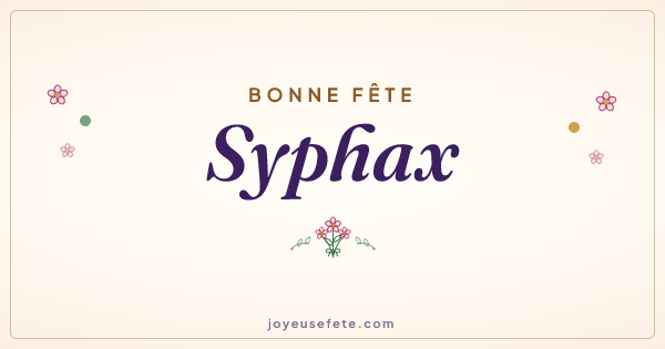Image « Bonne fête Syphax » au format large