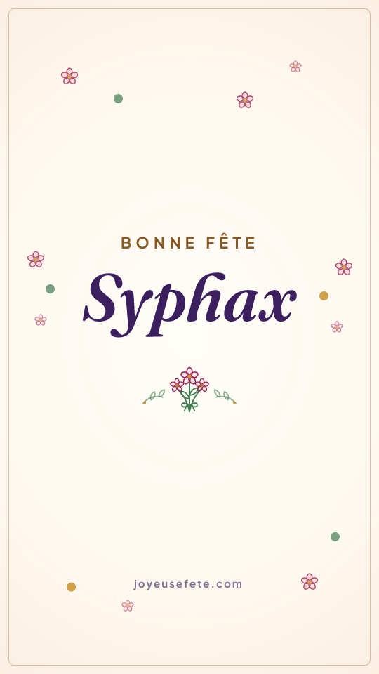 Image « Bonne fête Syphax » au format story
