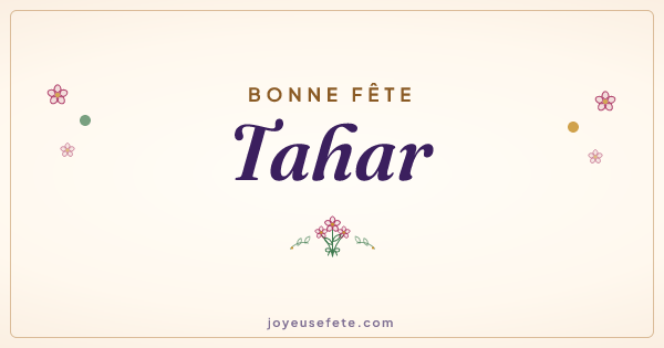 Image « Bonne fête Tahar » au format large