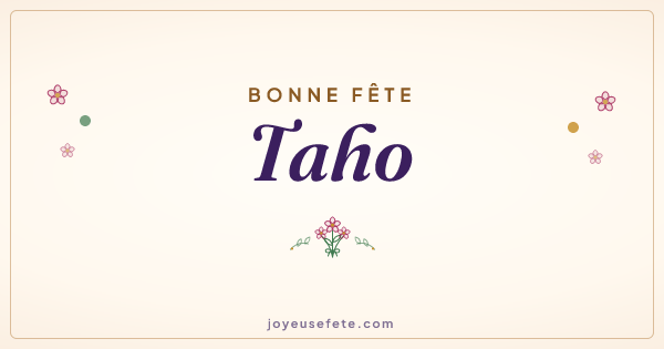 Image « Bonne fête Taho » au format large