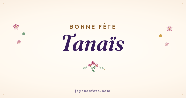 Image « Bonne fête Tanaïs » au format large