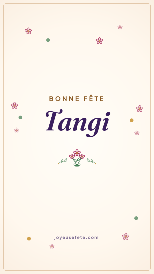 Image « Bonne fête Tangi » au format story