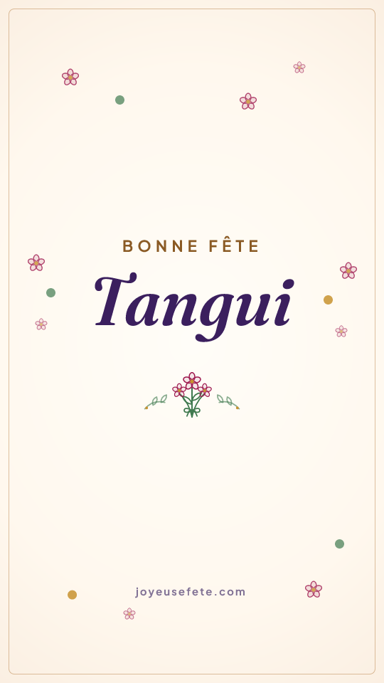 Image « Bonne fête Tangui » au format story