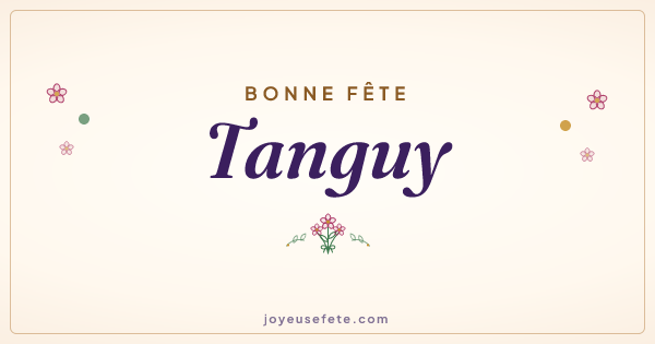Image « Bonne fête Tanguy » au format large