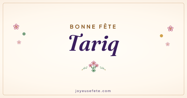 Image « Bonne fête Tariq » au format large