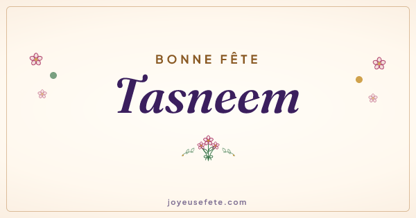 Image « Bonne fête Tasneem » au format large