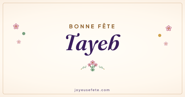 Image « Bonne fête Tayeb » au format large