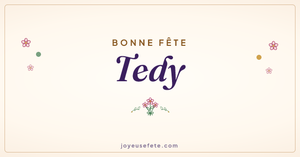 Image « Bonne fête Tedy » au format large