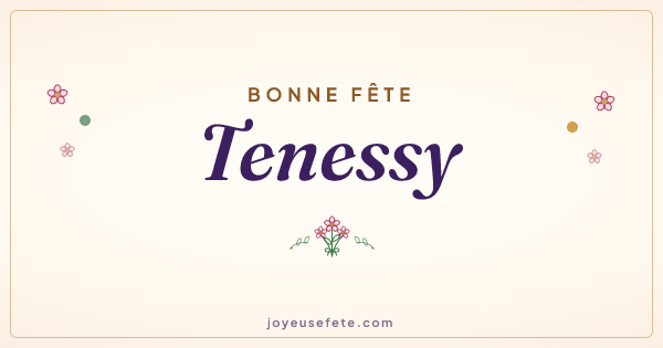Image « Bonne fête Tenessy » au format large