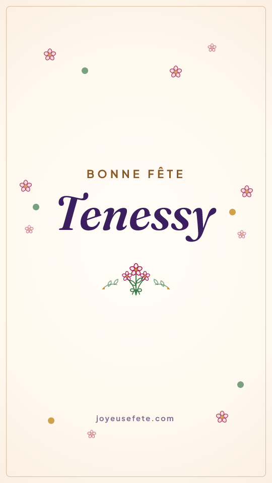 Image « Bonne fête Tenessy » au format story