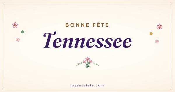 Image « Bonne fête Tennessee » au format large