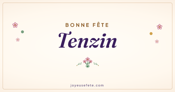 Image « Bonne fête Tenzin » au format large