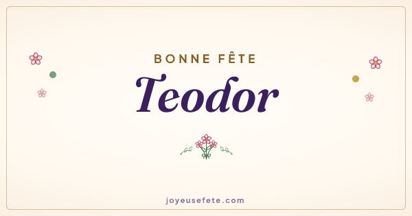 Image « Bonne fête Teodor » au format large