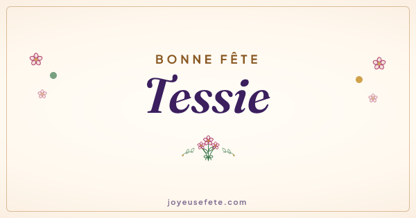 Image « Bonne fête Tessie » au format large
