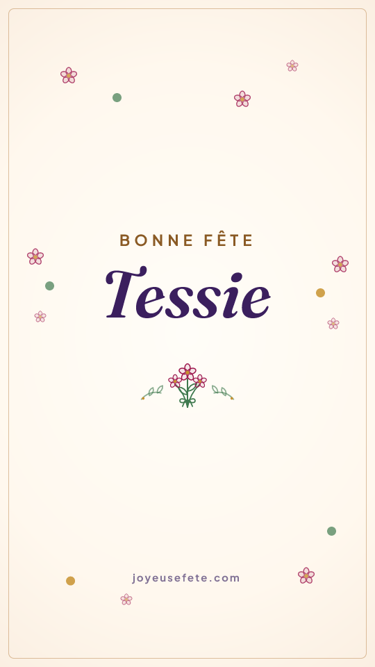 Image « Bonne fête Tessie » au format story