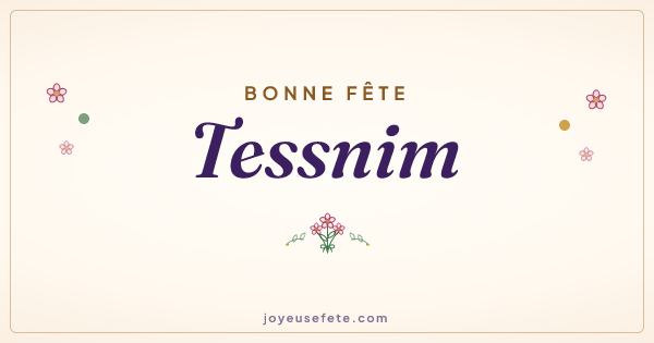Image « Bonne fête Tessnim » au format large