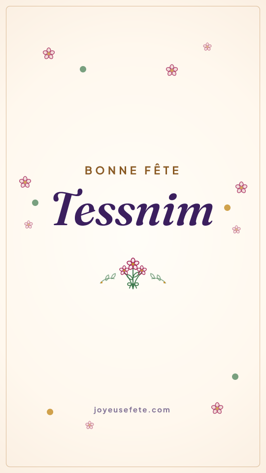 Image « Bonne fête Tessnim » au format story