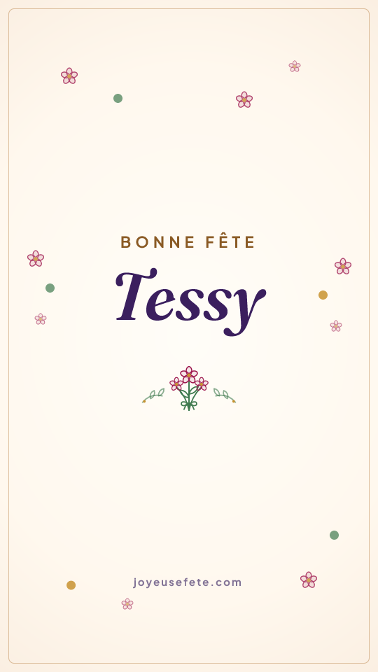 Image « Bonne fête Tessy » au format story