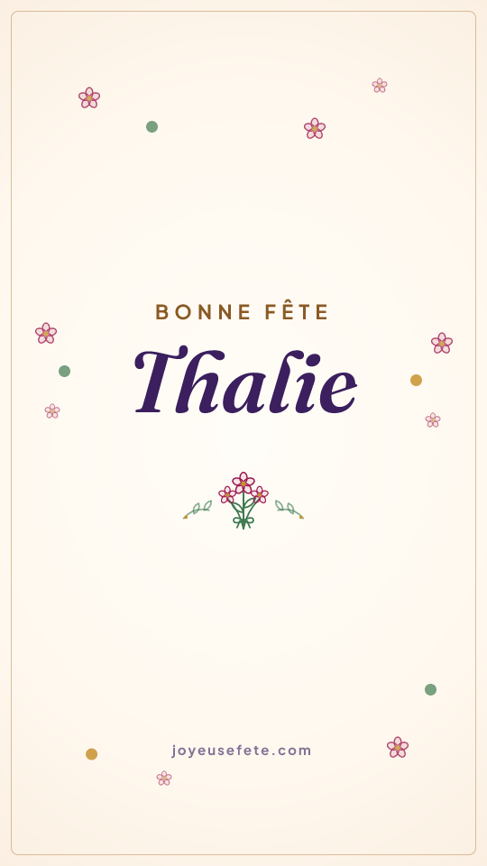 Image « Bonne fête Thalie » au format story