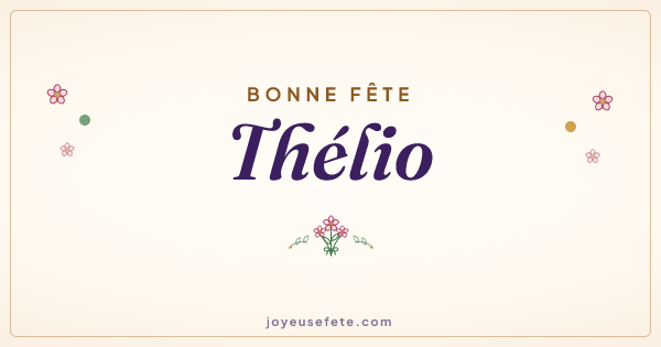 Image « Bonne fête Thélio » au format large