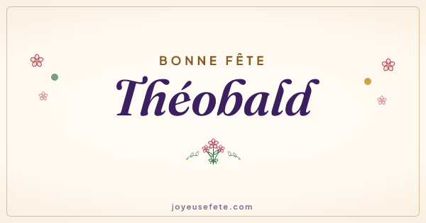 Image « Bonne fête Théobald » au format large