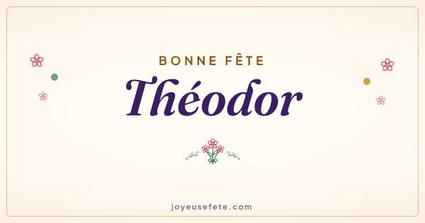 Image « Bonne fête Théodor » au format large