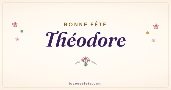 Image « Bonne fête Théodore » au format large
