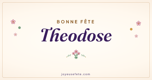 Image « Bonne fête Theodose » au format large