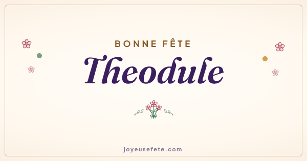 Image « Bonne fête Theodule » au format large