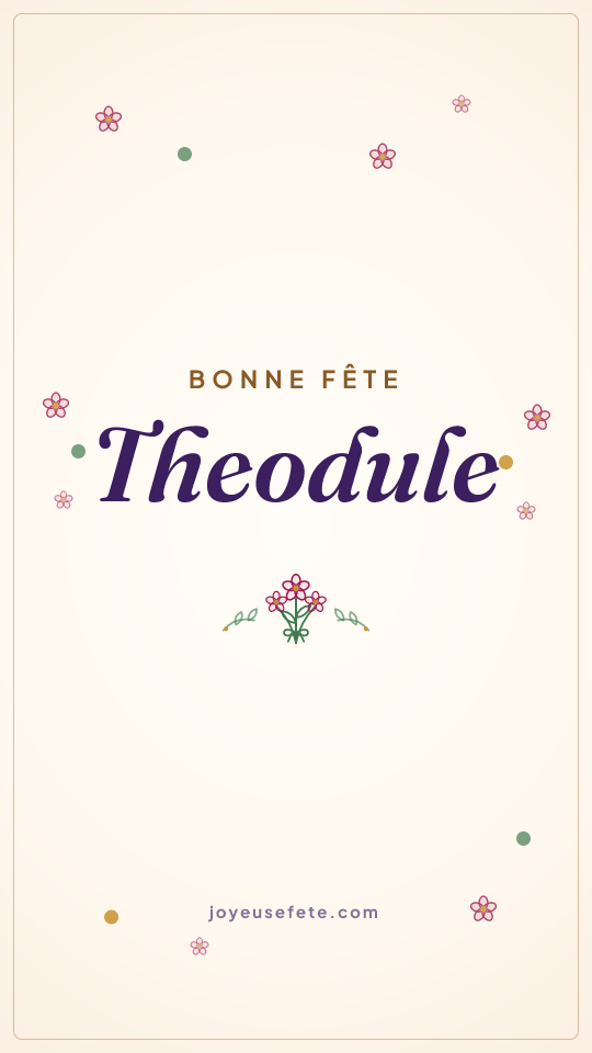 Image « Bonne fête Theodule » au format story